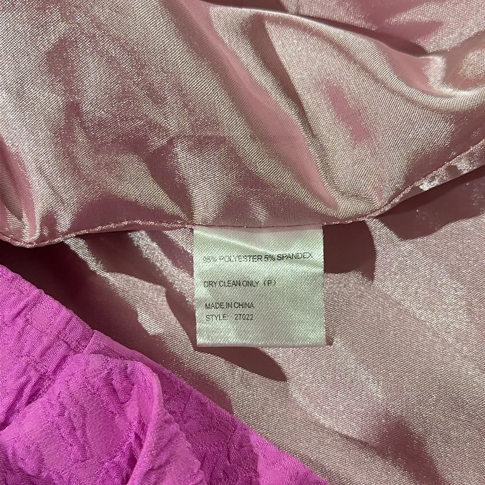 Sheike hot pink textured drape dress size 12 - Picture 8 of 8